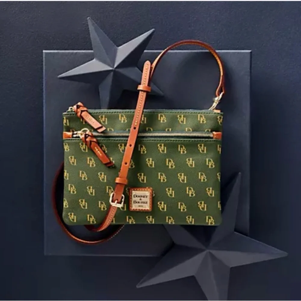 D&B Gretta Zipper Leather Crossbody Purse 💞 - Picture 8 of 8